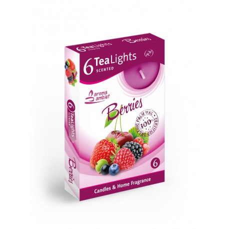 Čajové vonné sviečky (6ks) Berries
