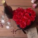 Mydlové kvety v darčekovom boxe srdce 13ks červené